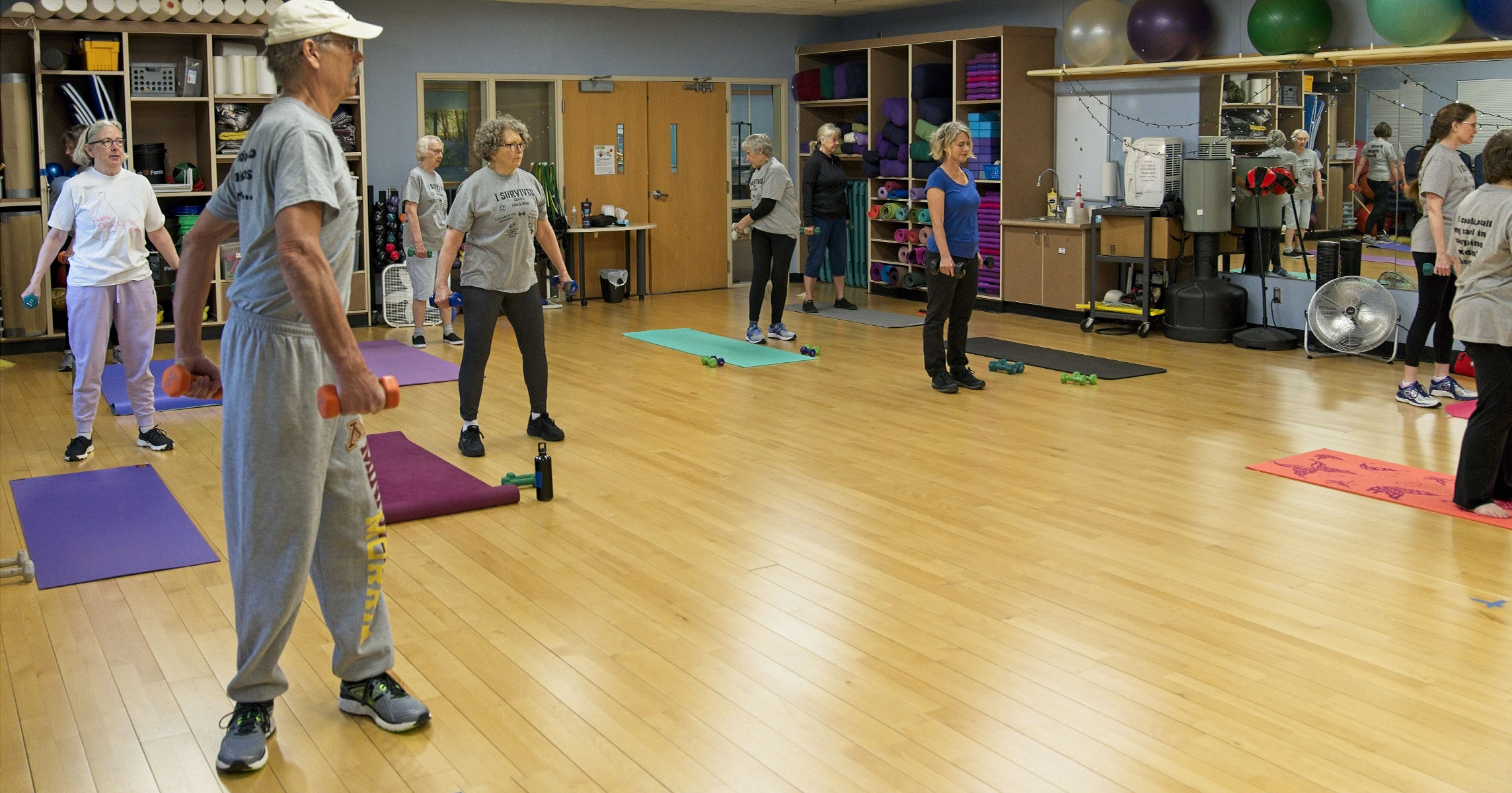 Men and women in Core and More class