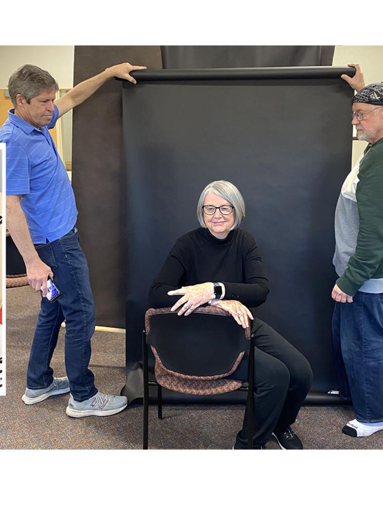 Collage of art classes, painting, photography, carving