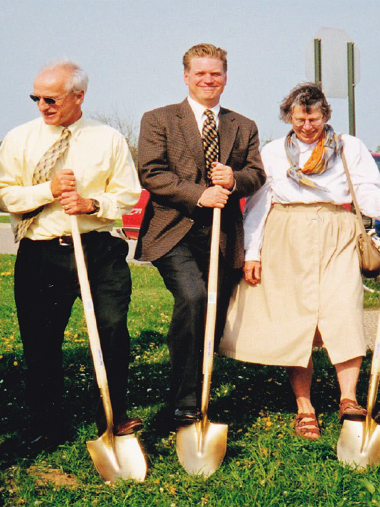 City officials and future residents of NCRC break ground, May 1, 1999